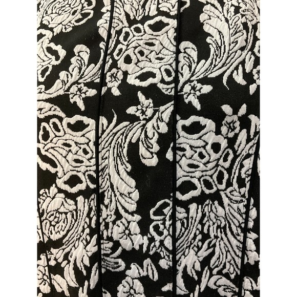Alex Marie Black/White Printed A Line Dress Medium - Picture 10 of 10